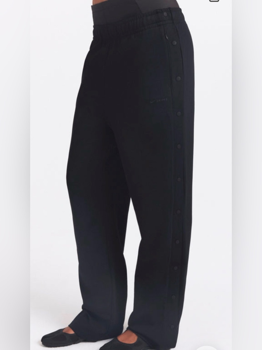 NikeSKIMS Matte Tricot Side-Snap Pants Size Small - Picture 3 of 11